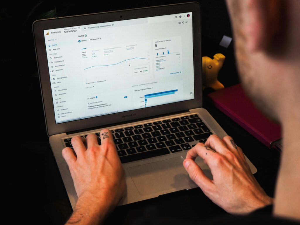pantalla ordenador mostrando datos propios