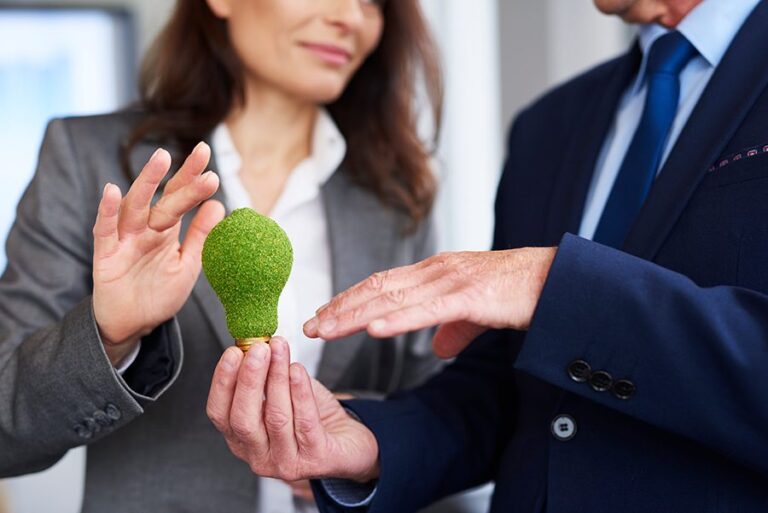 concepto de empresa pensando en verde