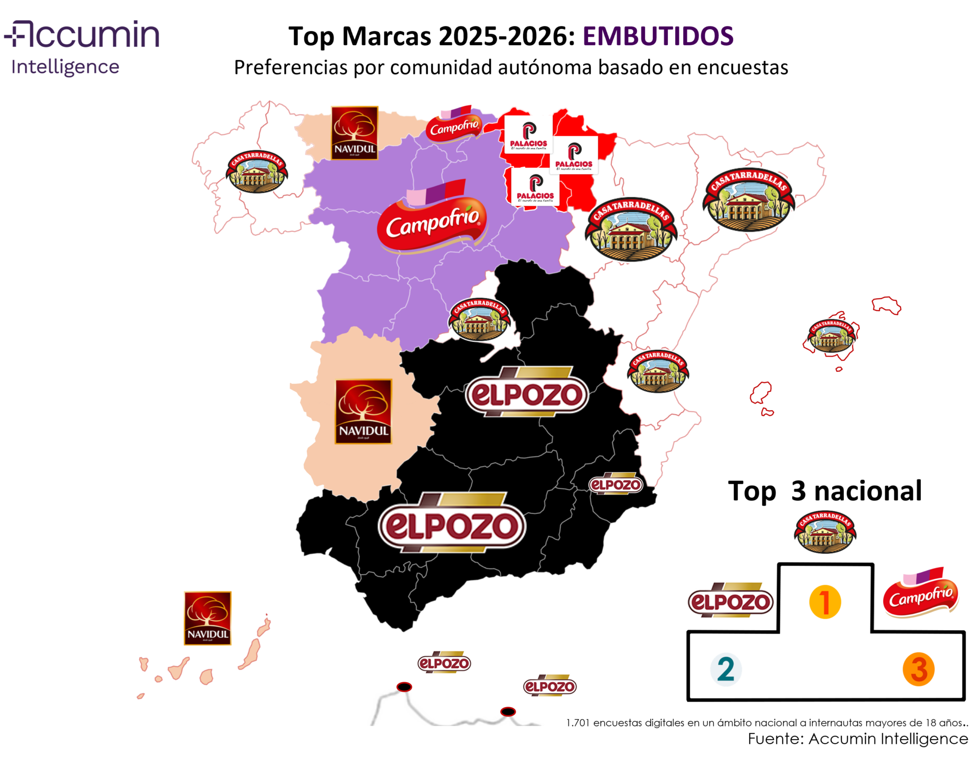 mapa de marcas de embutidos